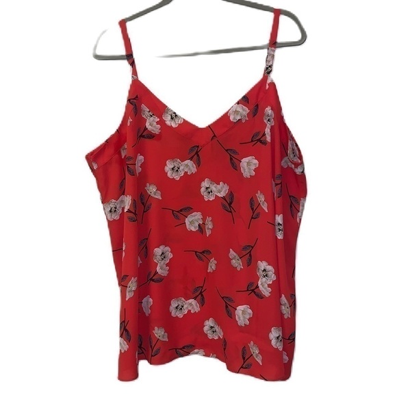 27. Torrid 2X 2 Sophie Red Floral Spaghetti Tank NWOT - Picture 5 of 6